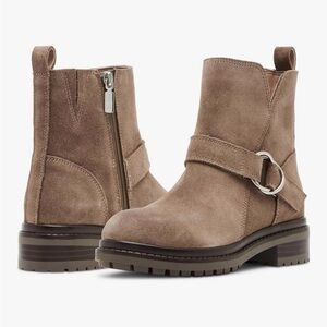 Blondo Taupe Suede Ankle Booties